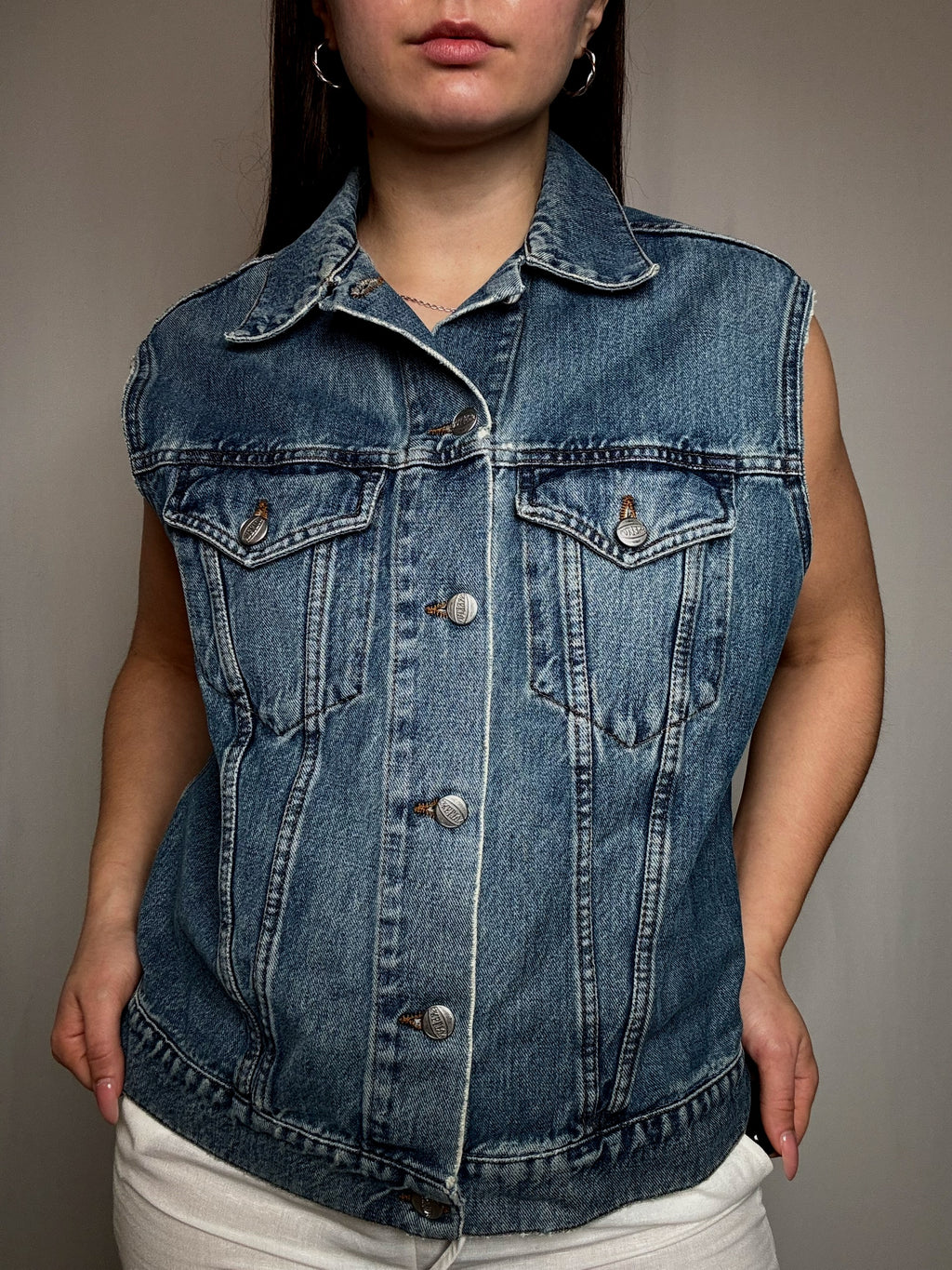 Gilet en denim L vintage