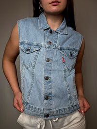 Gilet en denim clair M vintage