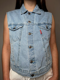 Gilet en denim clair M vintage