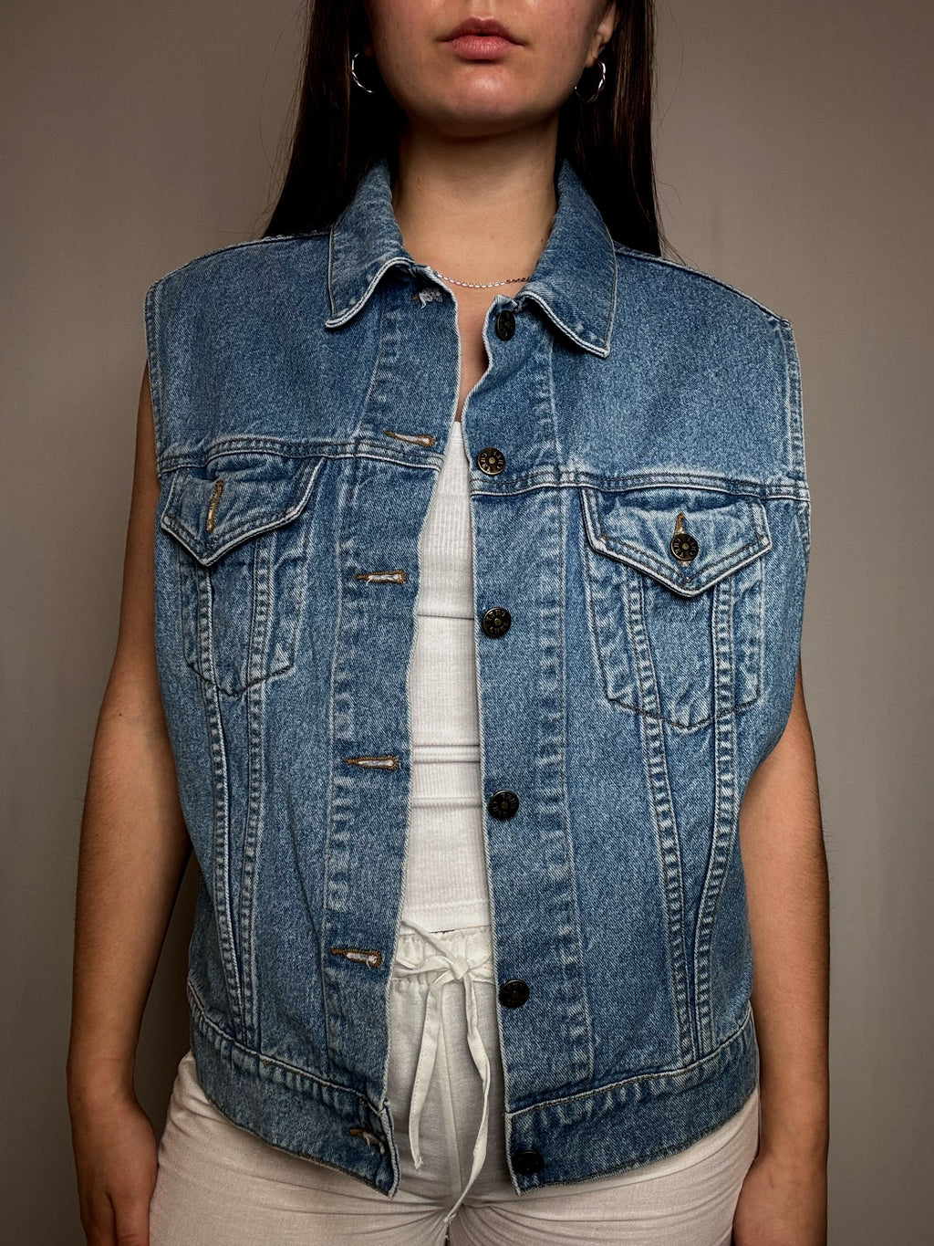 Vintage Denimweste M