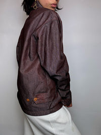 Veste effet denim bordeaux CARHARTT M vintage