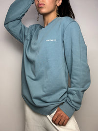 Sweat col rond bleu CARHARTT M vintage