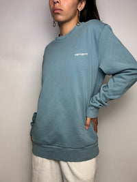 Sweat col rond bleu CARHARTT M vintage