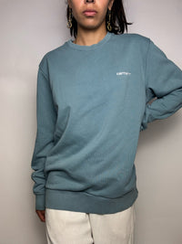 Sweat col rond bleu CARHARTT M vintage