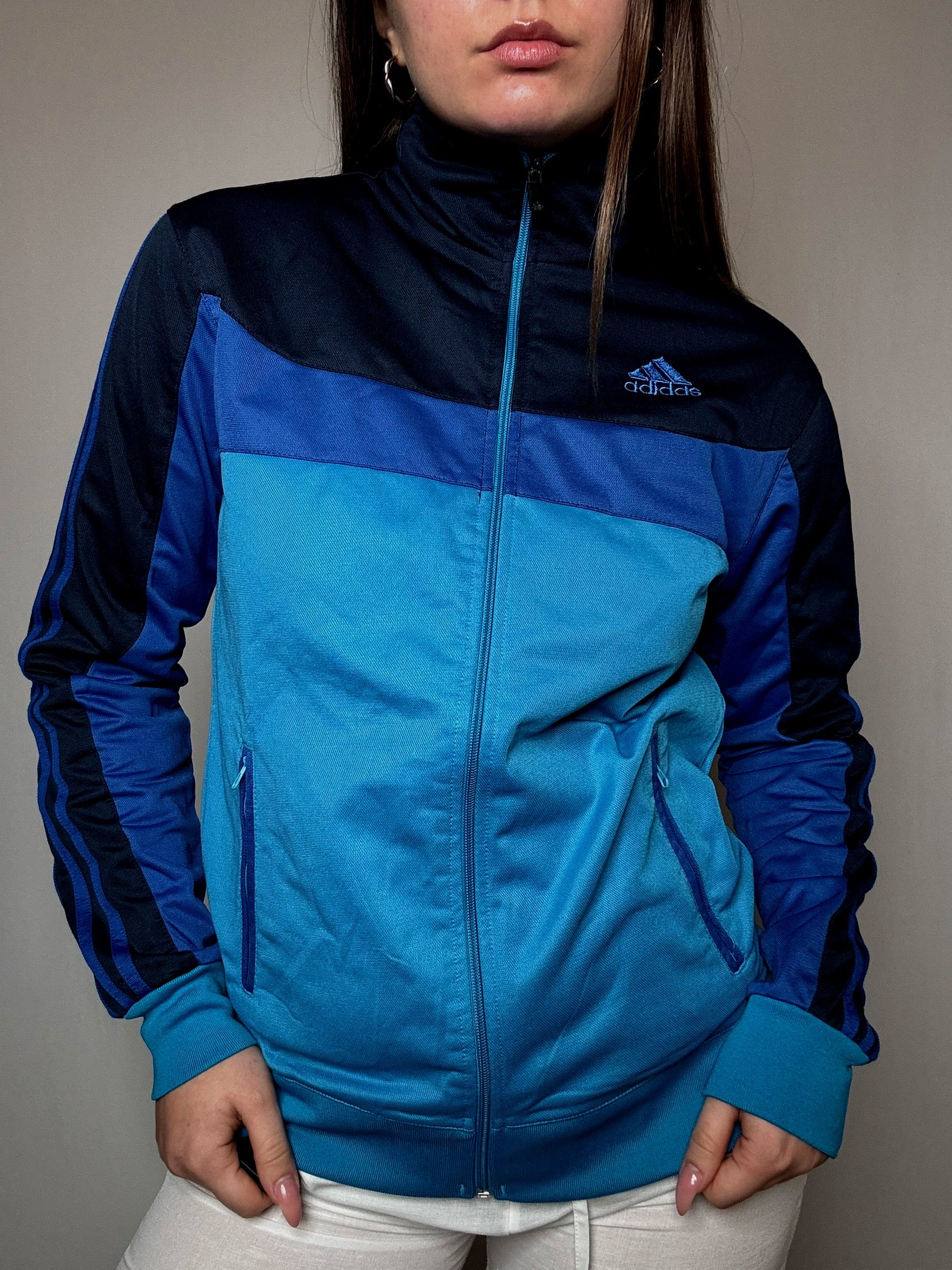 Jacket Adidas bleue L vintage
