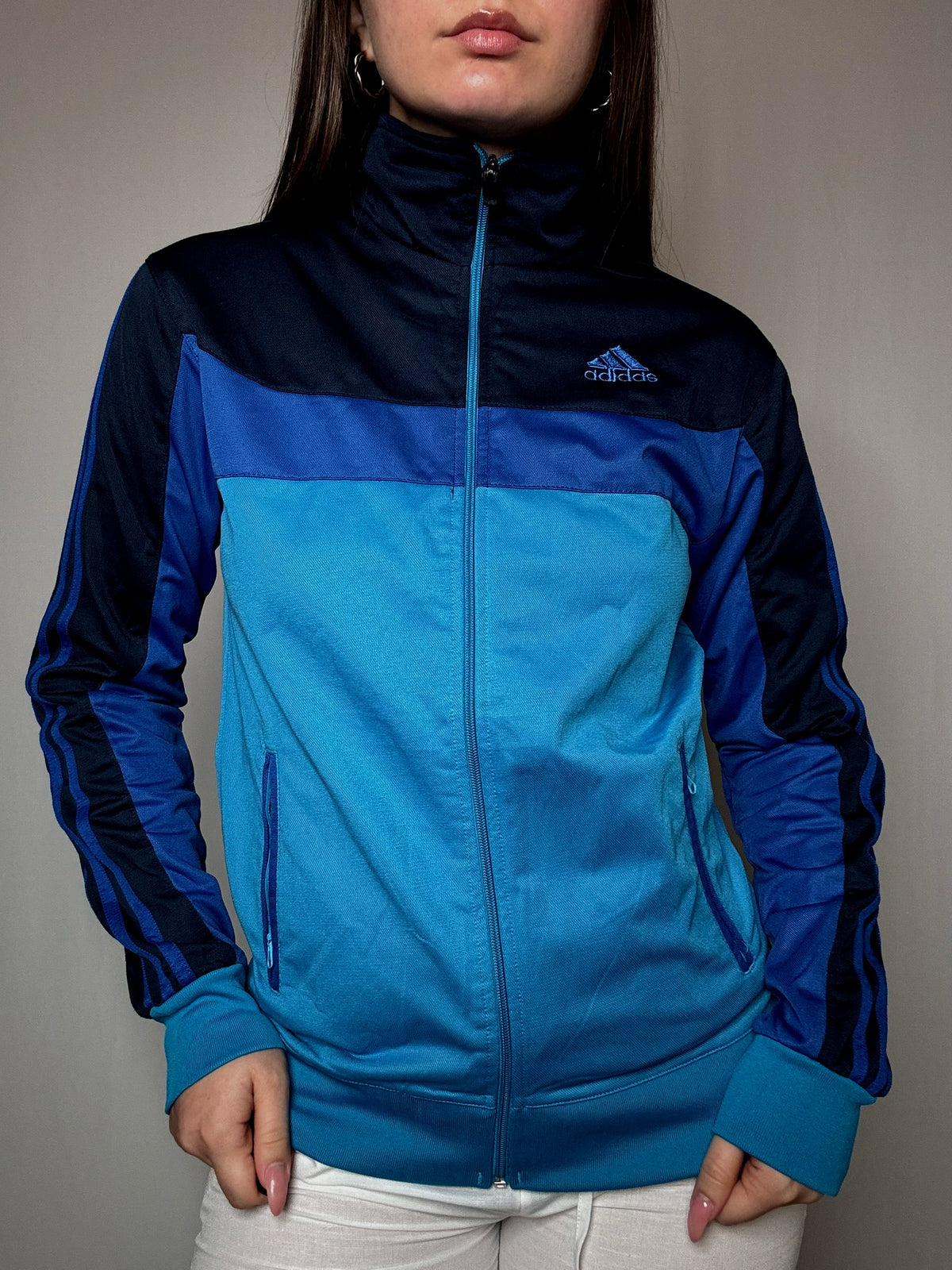 Jacket Adidas bleue L vintage