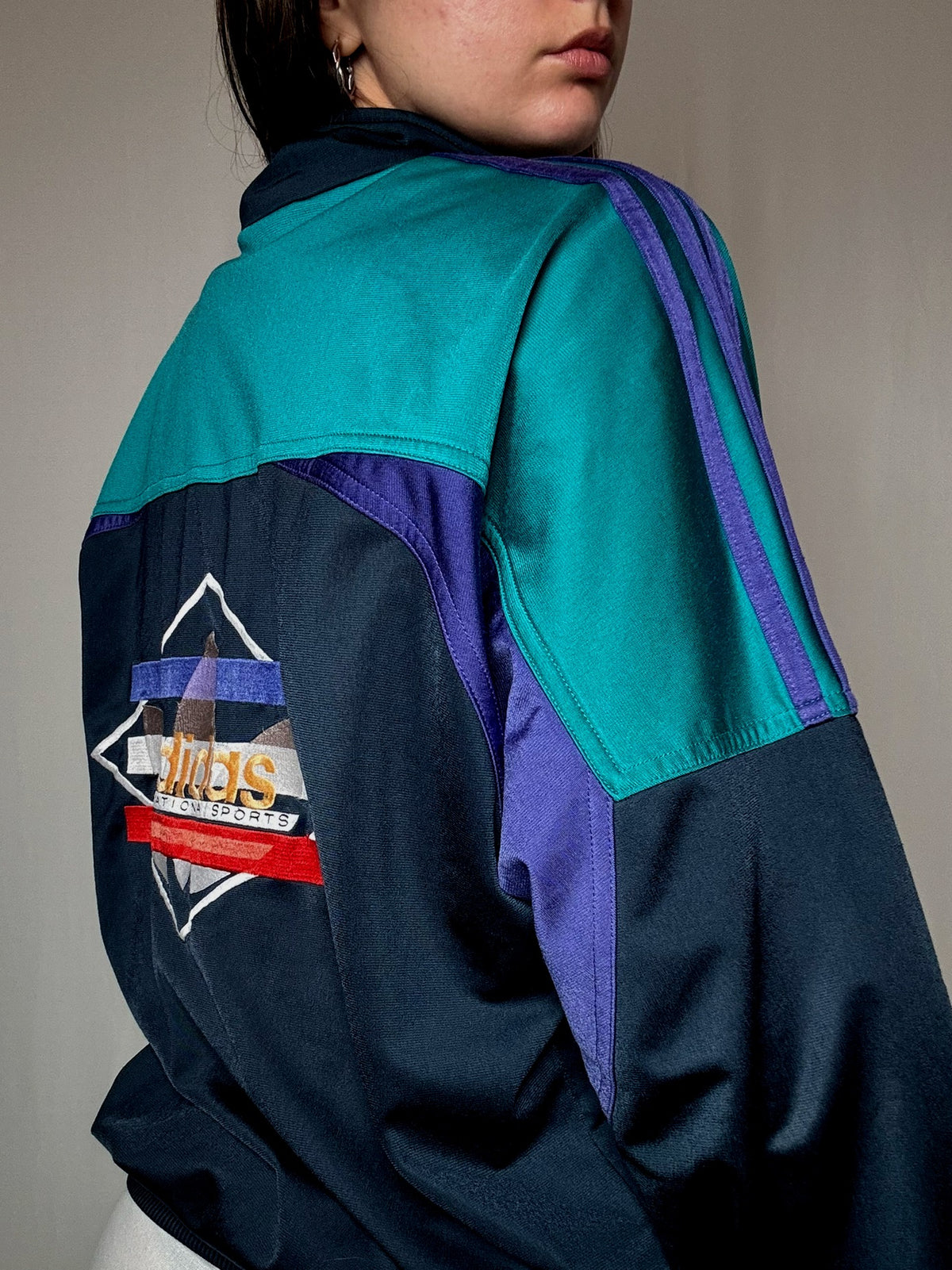Jacket Adidas tricolore M vintage