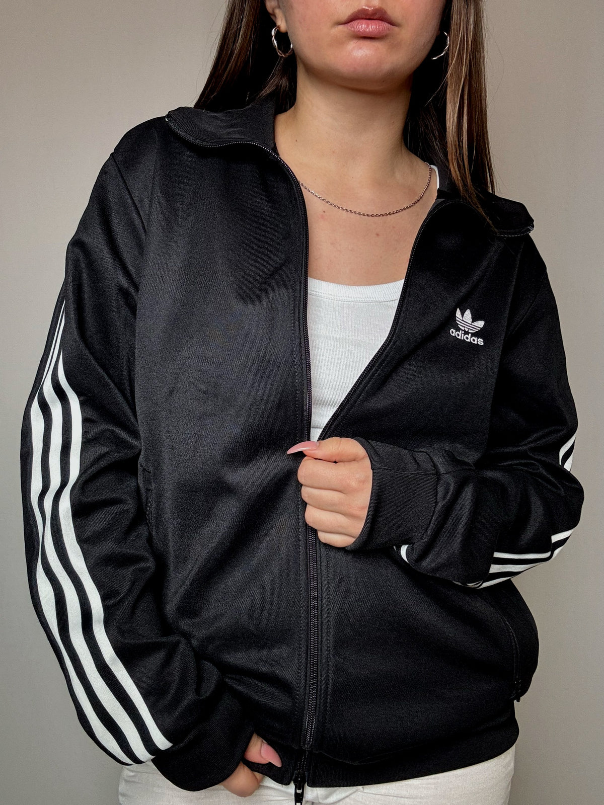 Jacket Adidas noire L vintage
