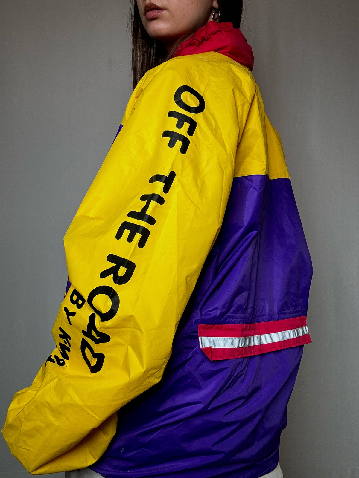Wintbreaker K-way colorblock XL vintage