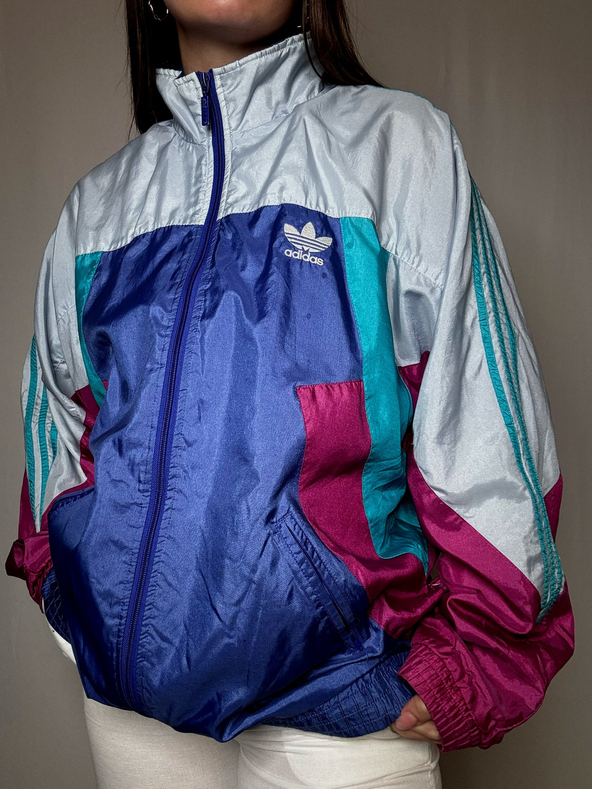 Jacket de sport colorée L vintage