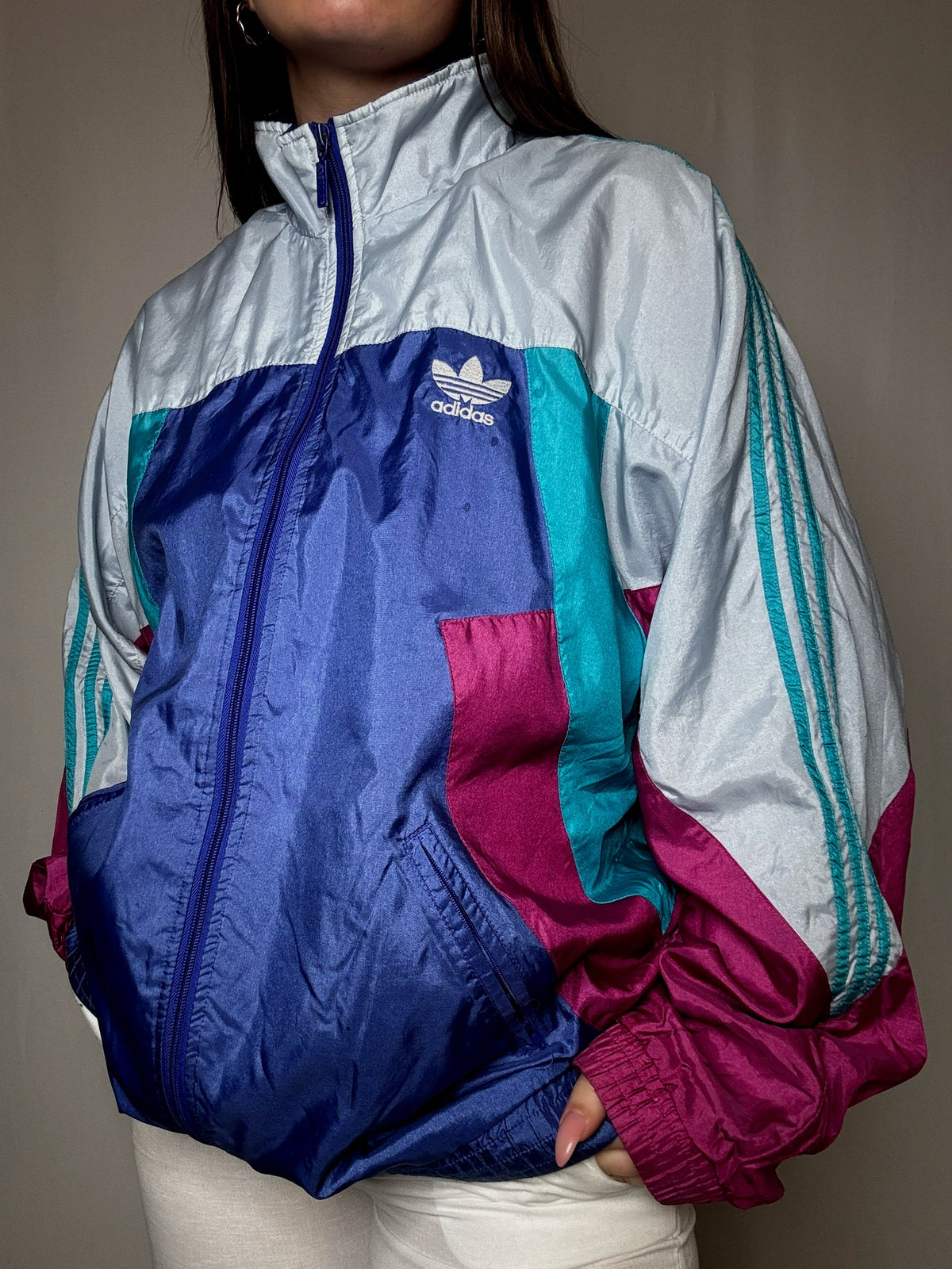 Jacket de sport colorée L vintage
