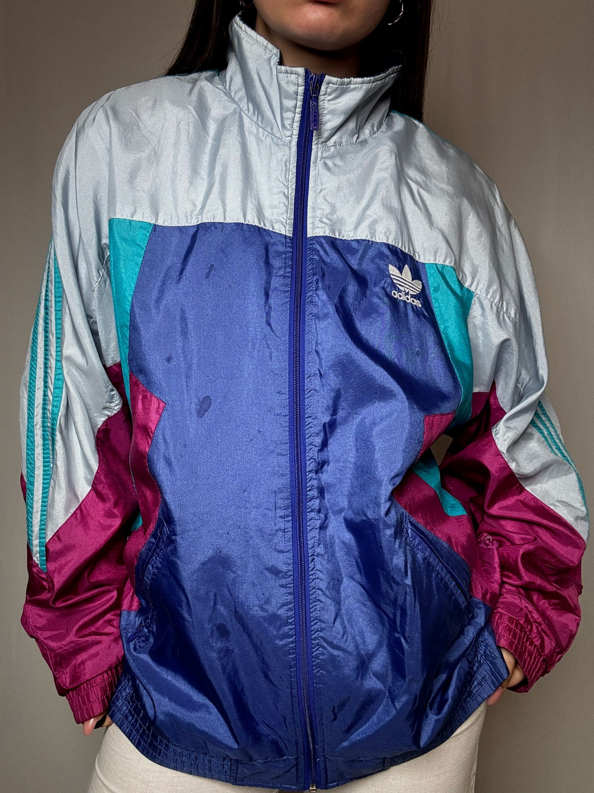 Jacket de sport colorée L vintage