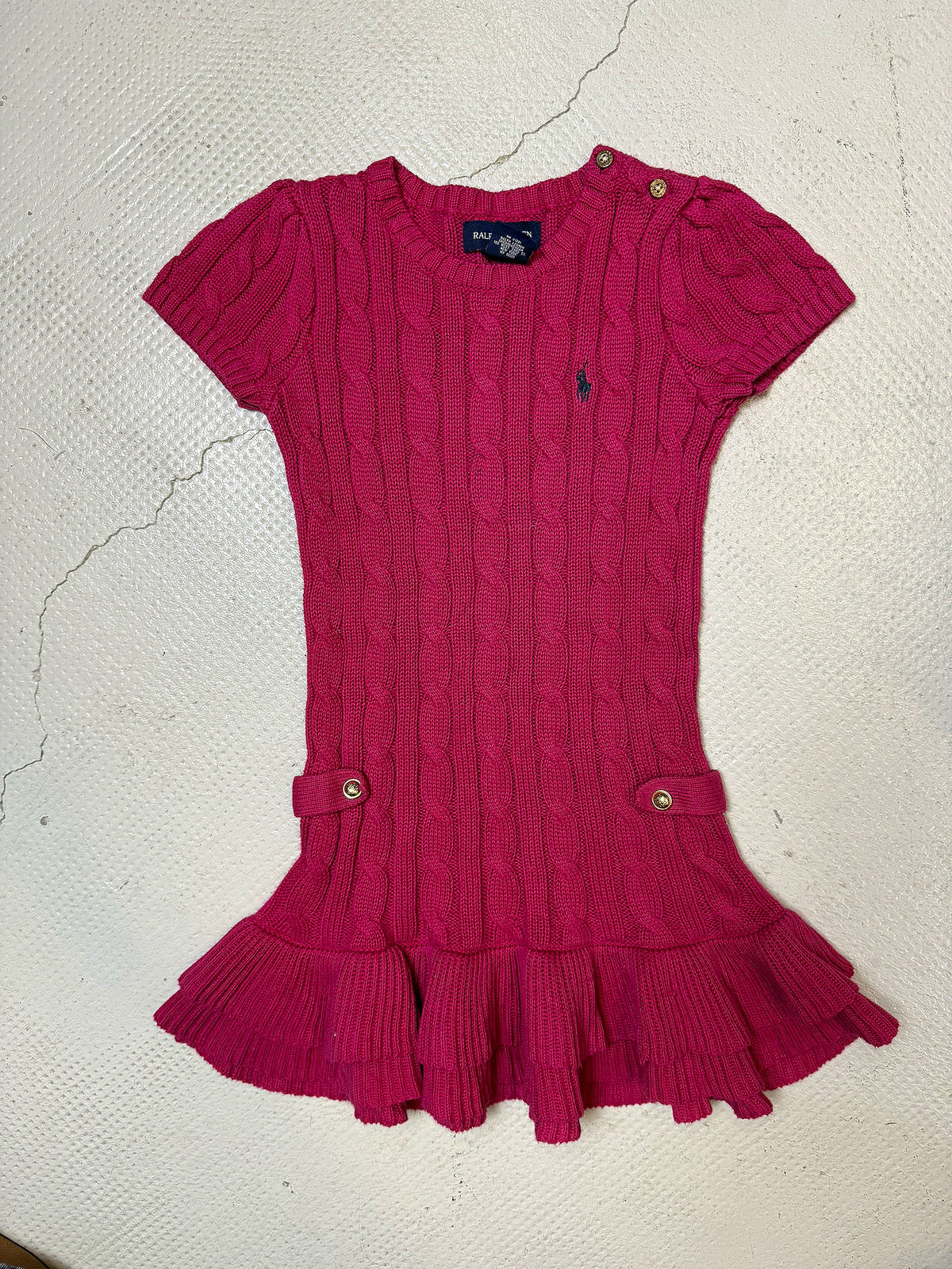 Ralph Lauren Fuchsia Sweater Dress 3T