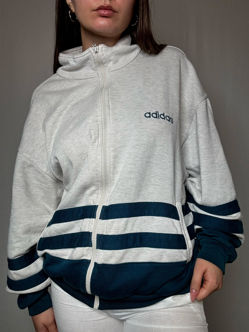 Jacket Adidas rayée XL vintage