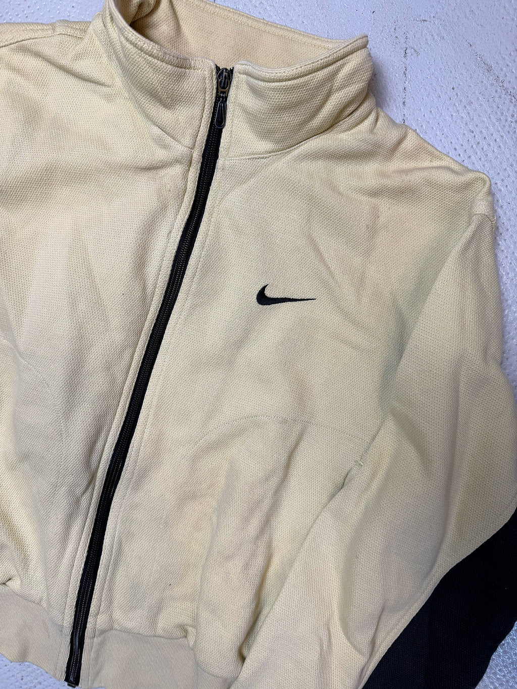 Yellow Nike zip-up 12/14Y