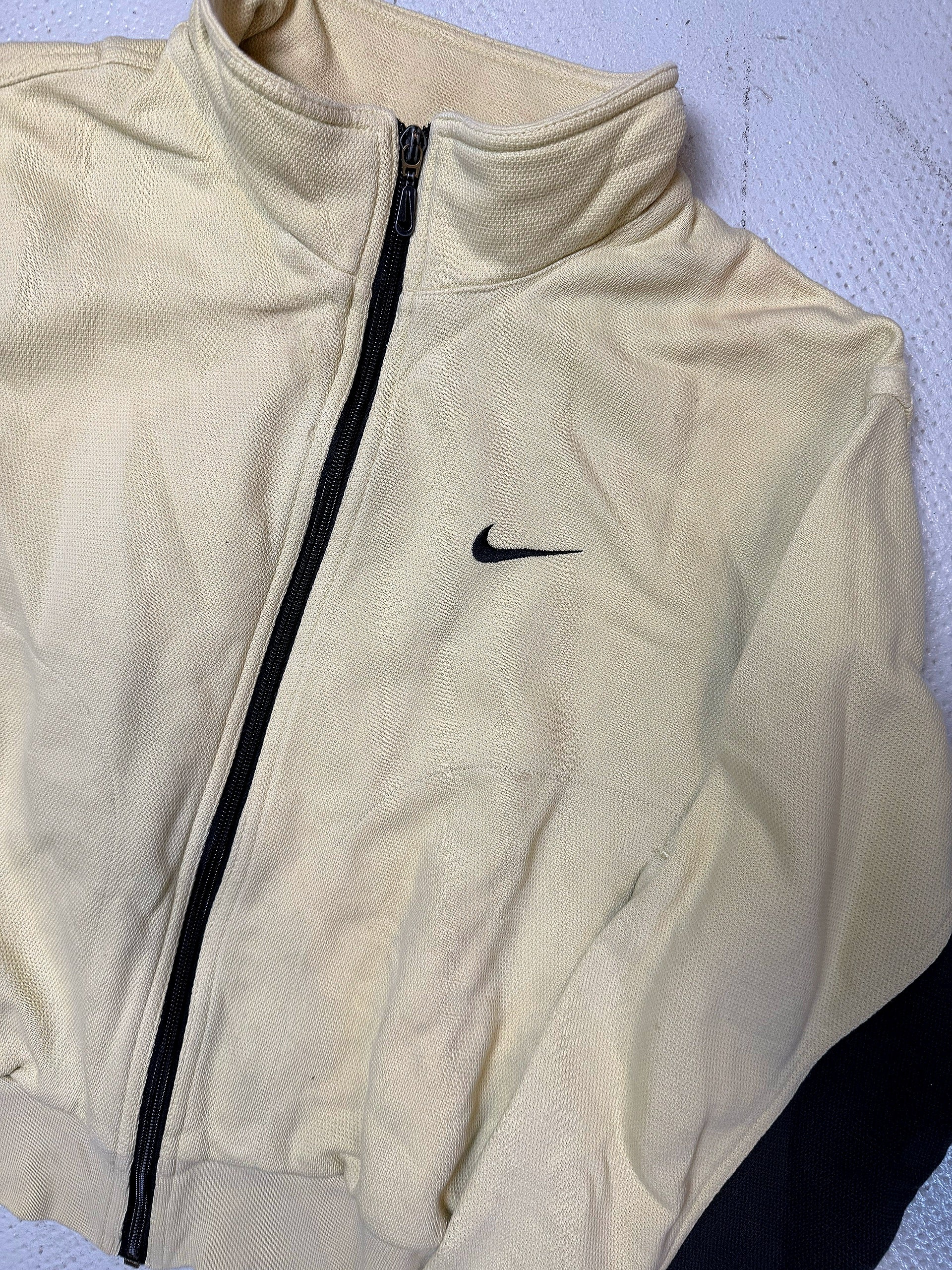 Yellow Nike zip-up 12/14Y