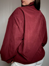 Leichte weinrote Bomberjacke XL Vintage
