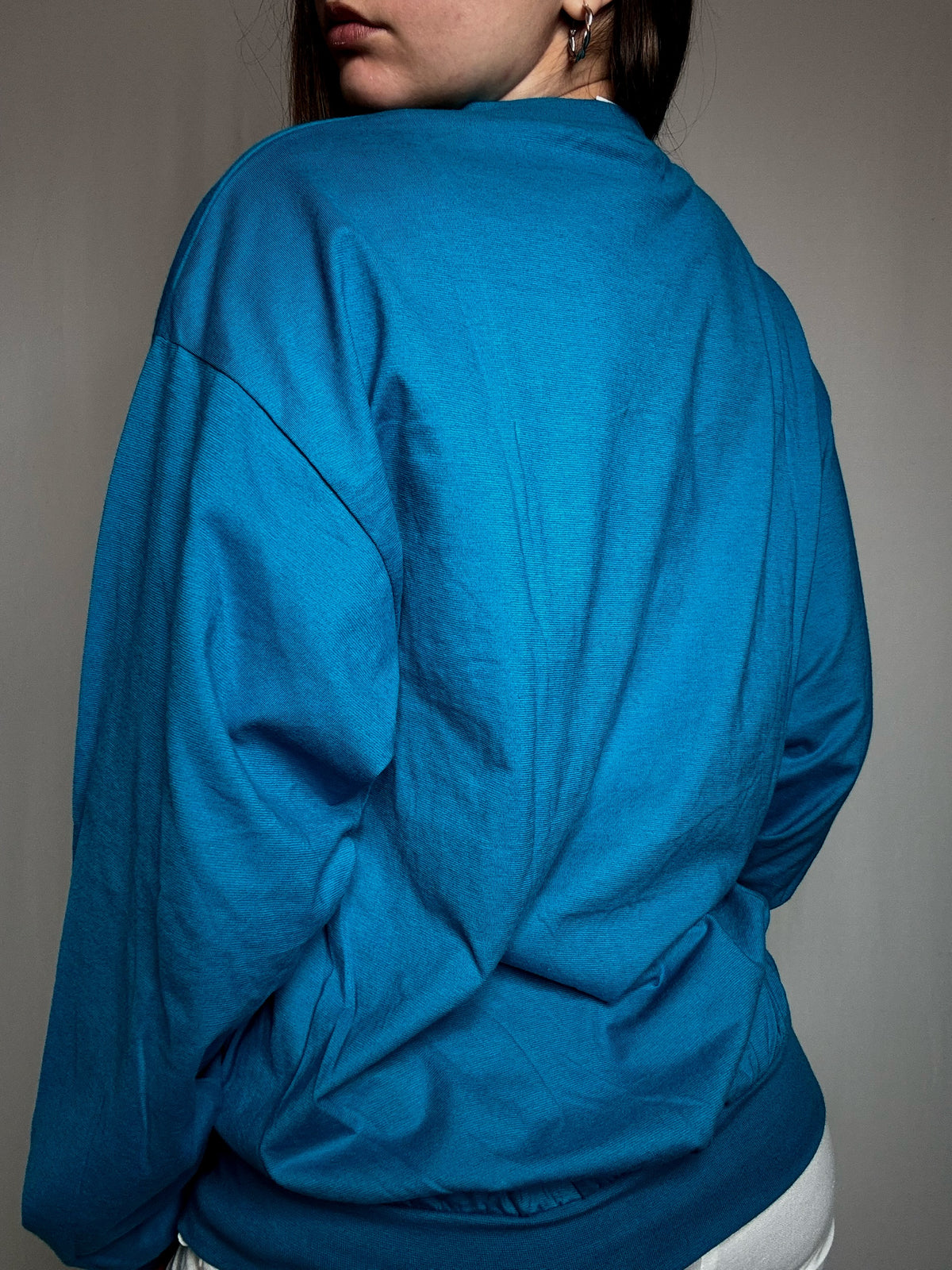 Tshirt manche longue bleu M vintage