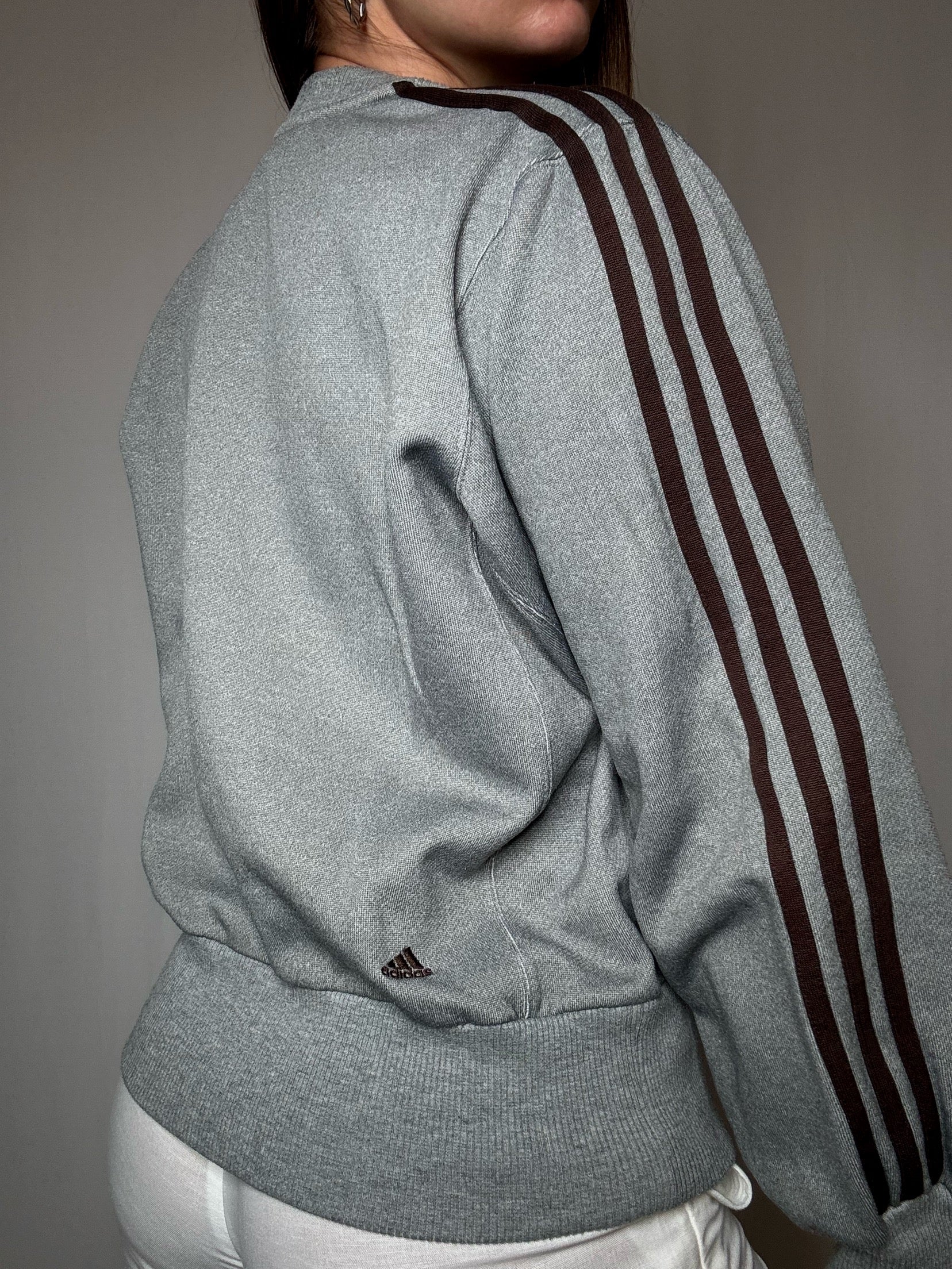 Sweat gris Adidas S vintage