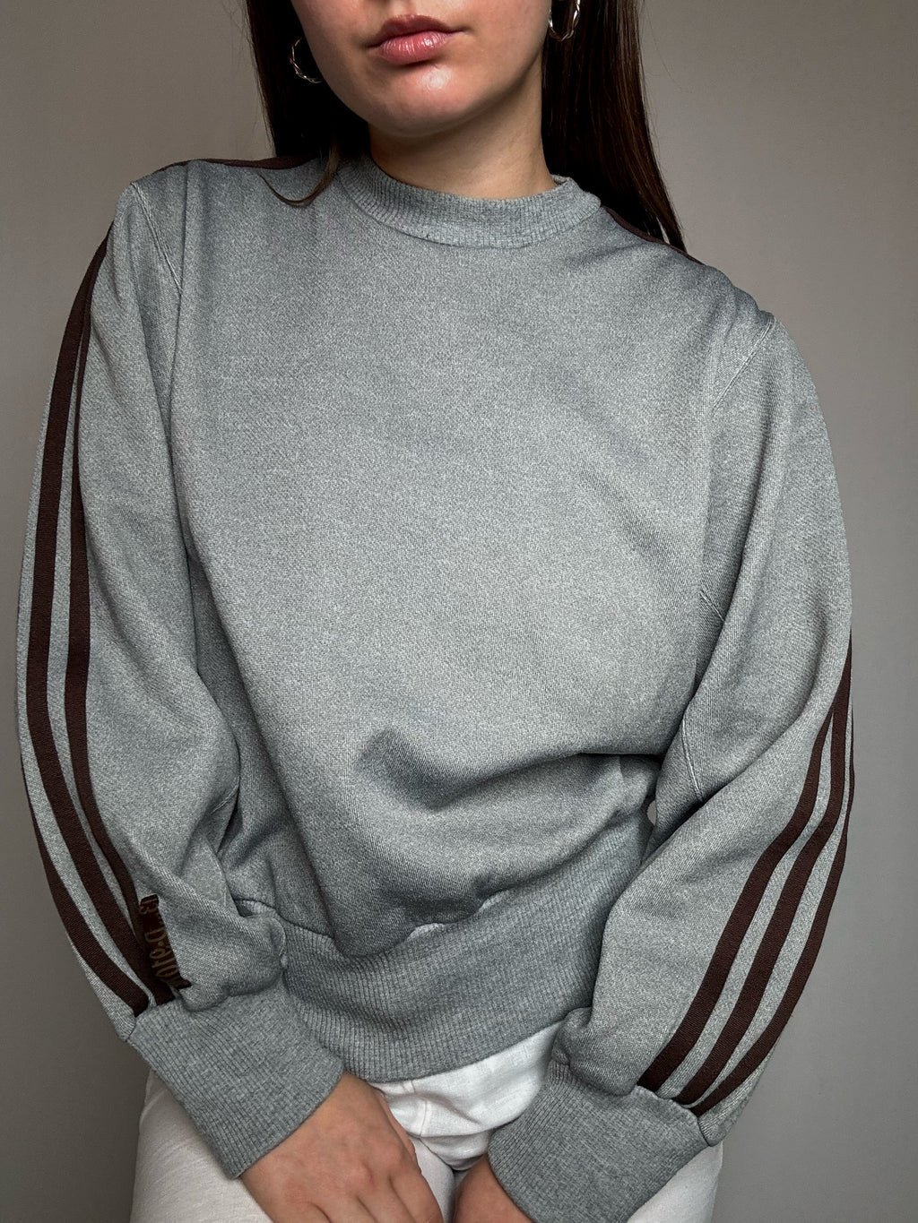 Sweat gris Adidas S vintage