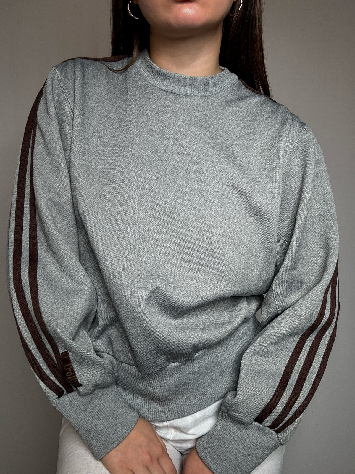 Sweat gris Adidas S vintage