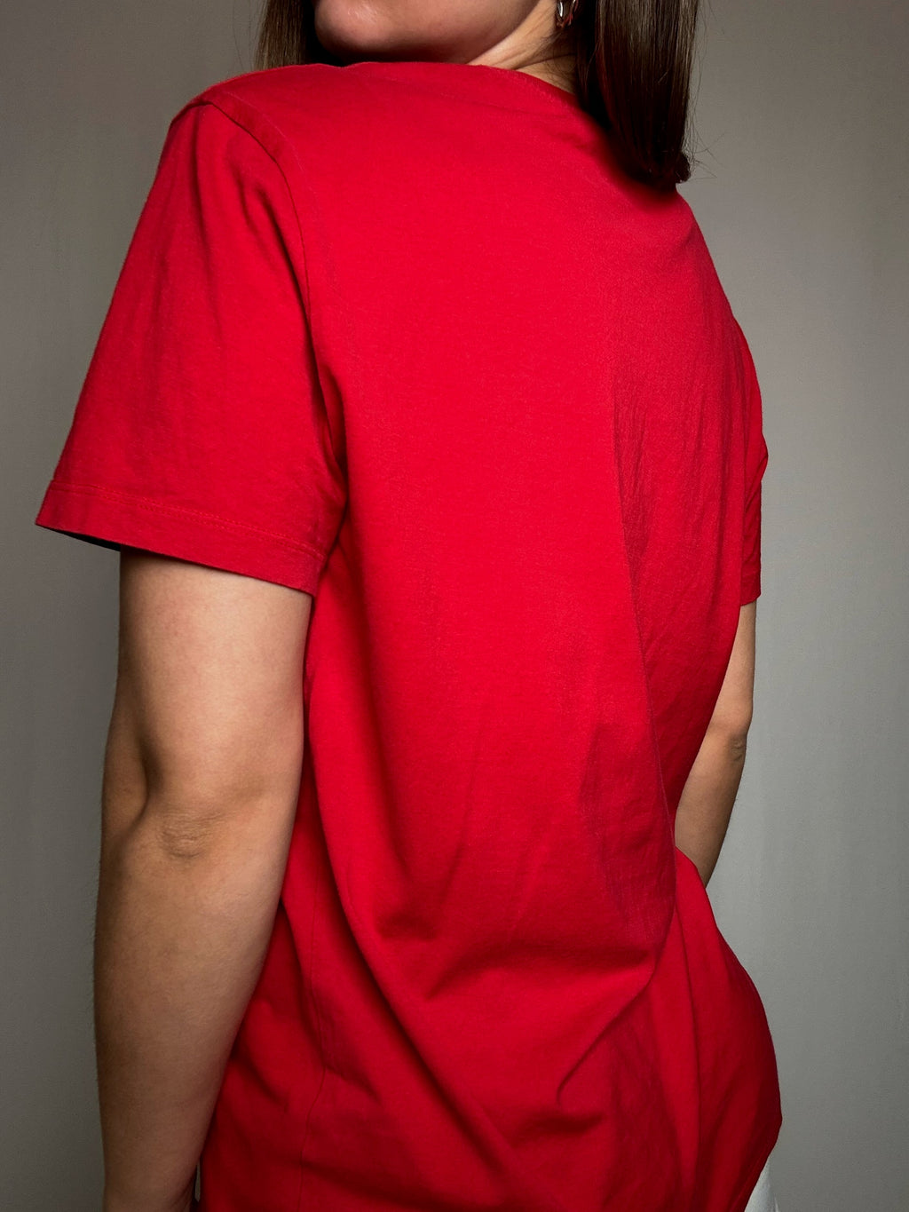 Rotes Lacoste T-Shirt M Vintage