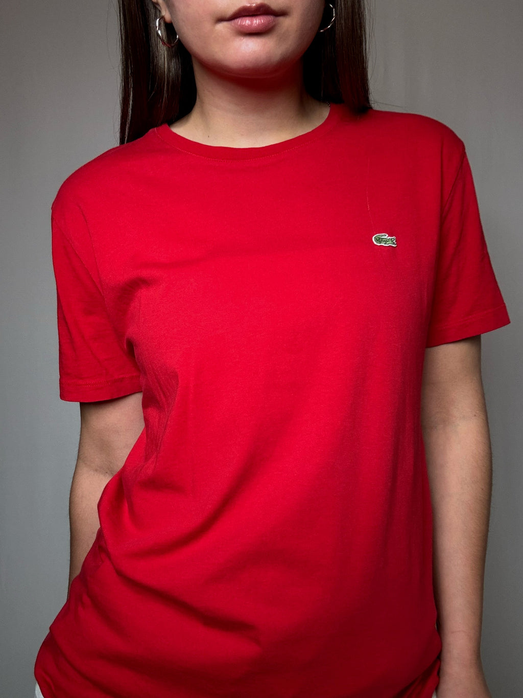 Rotes Lacoste T-Shirt M Vintage