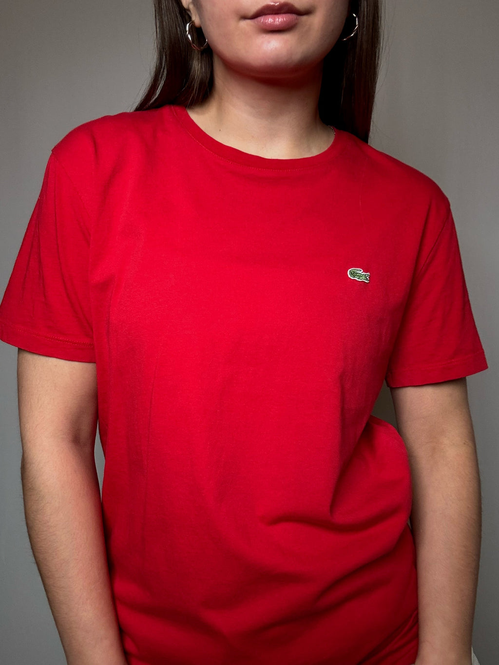 Rotes Lacoste T-Shirt M Vintage