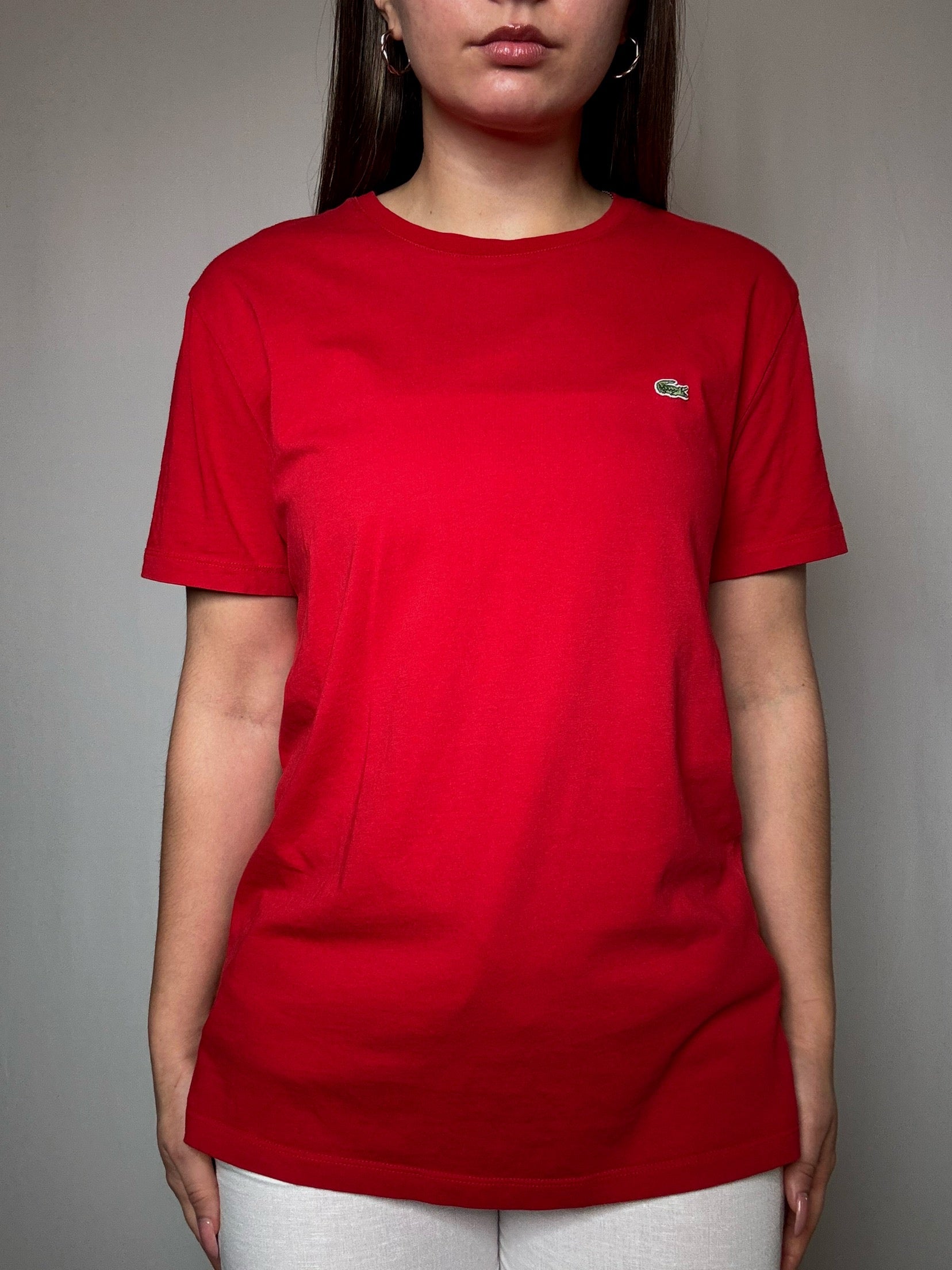 Rotes Lacoste T-Shirt M Vintage
