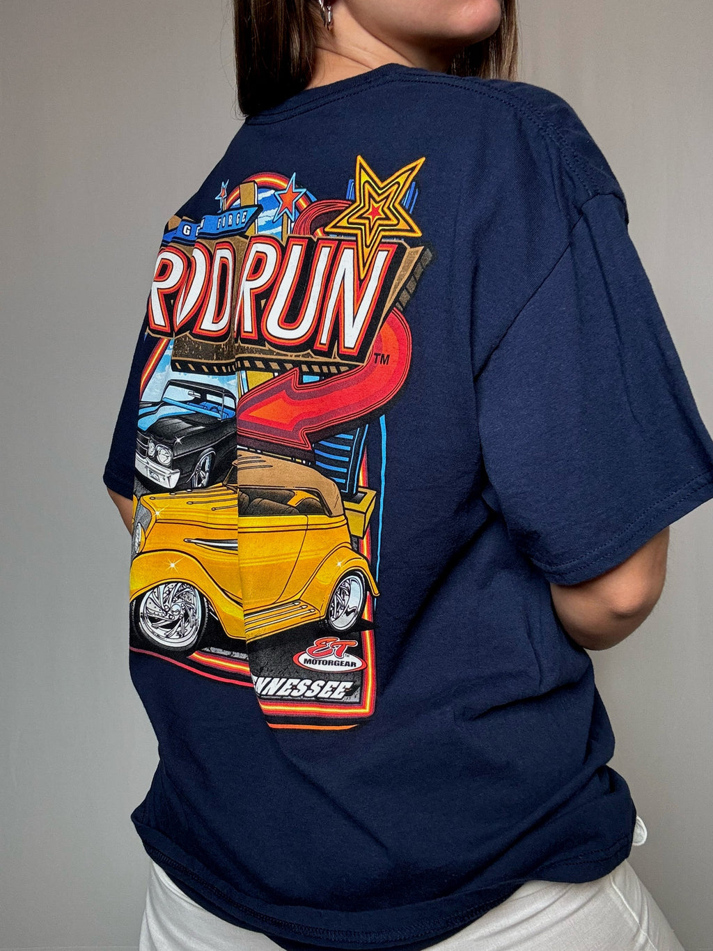 Tshirt racing marine XL vintage
