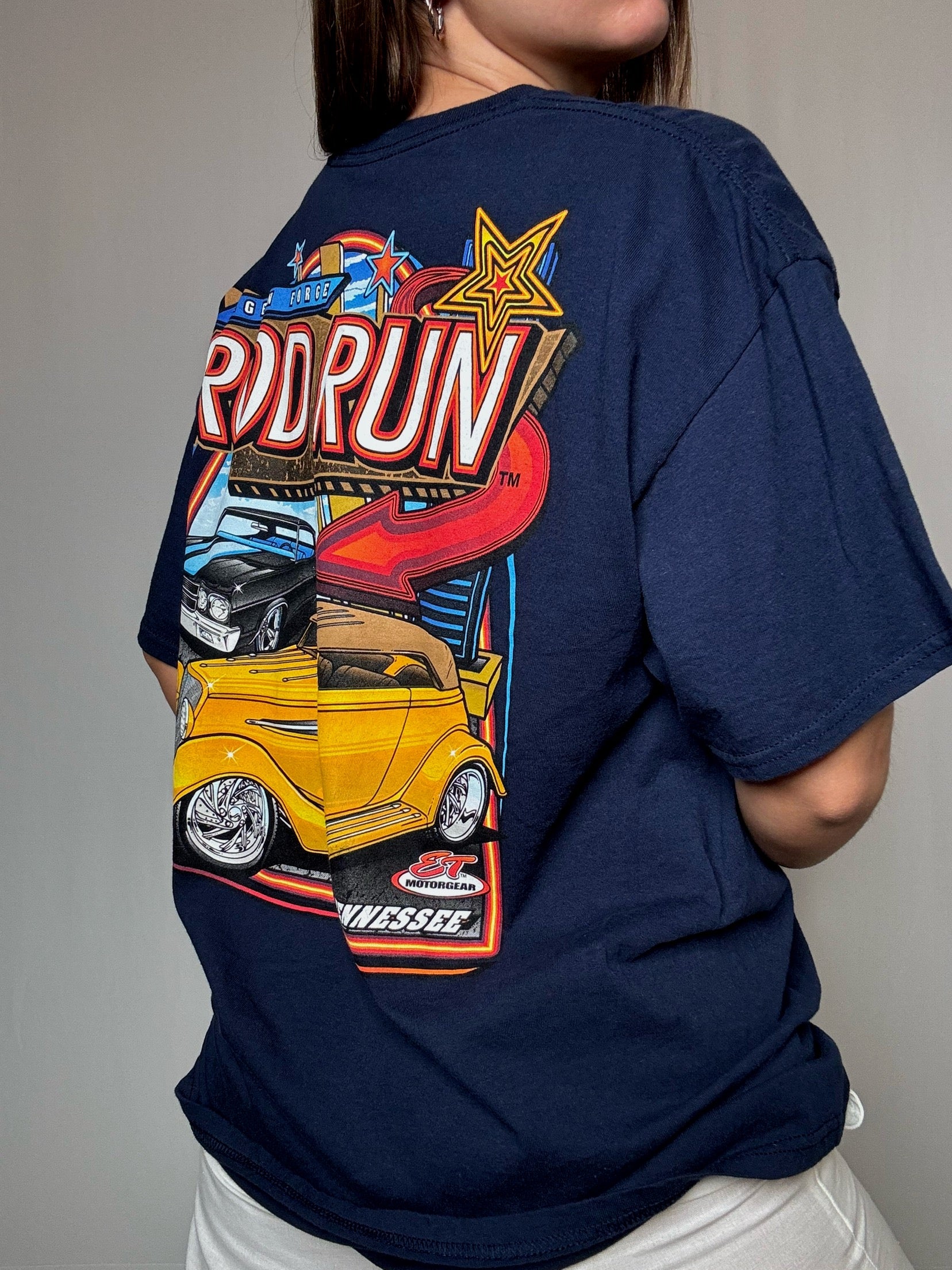 Tshirt racing marine XL vintage