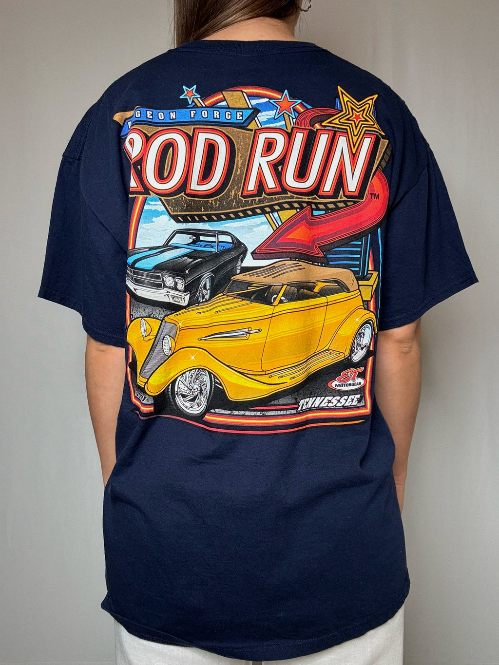 Tshirt racing marine XL vintage