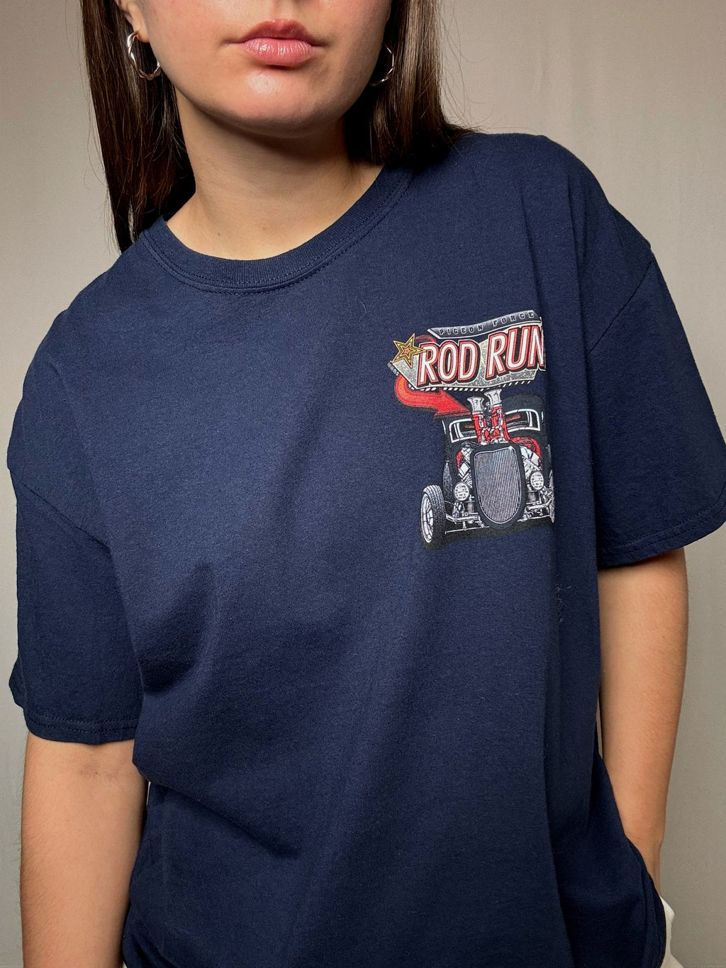 Tshirt racing marine XL vintage