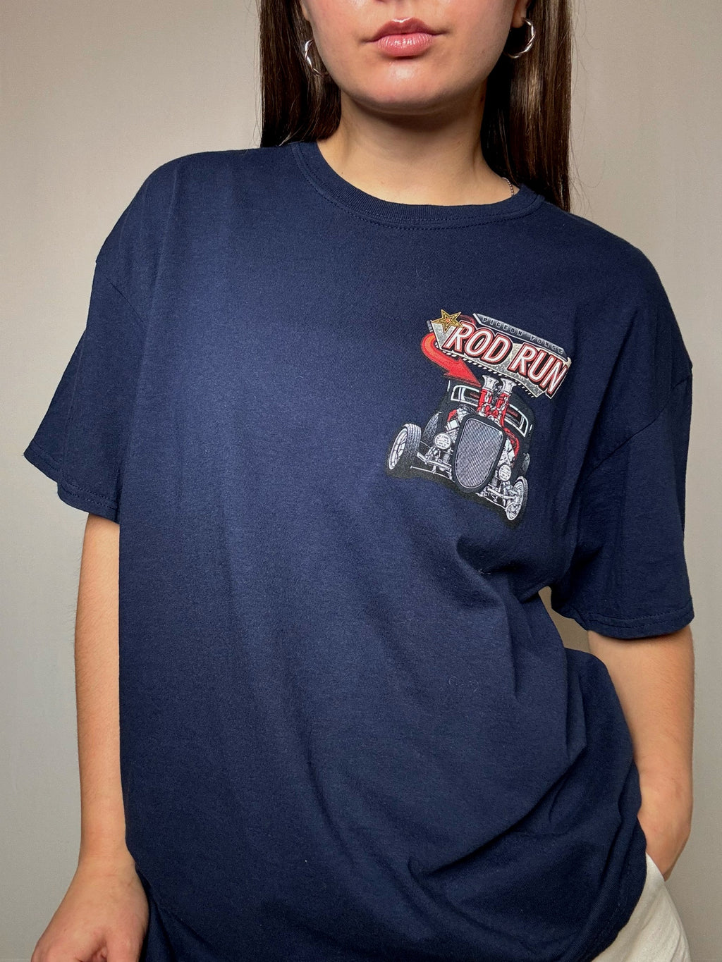 Tshirt racing marine XL vintage