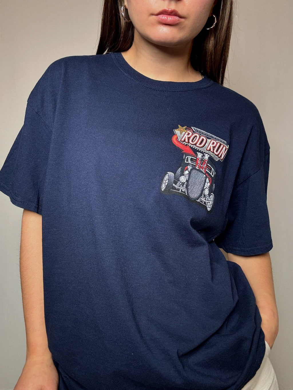 Tshirt racing marine XL vintage
