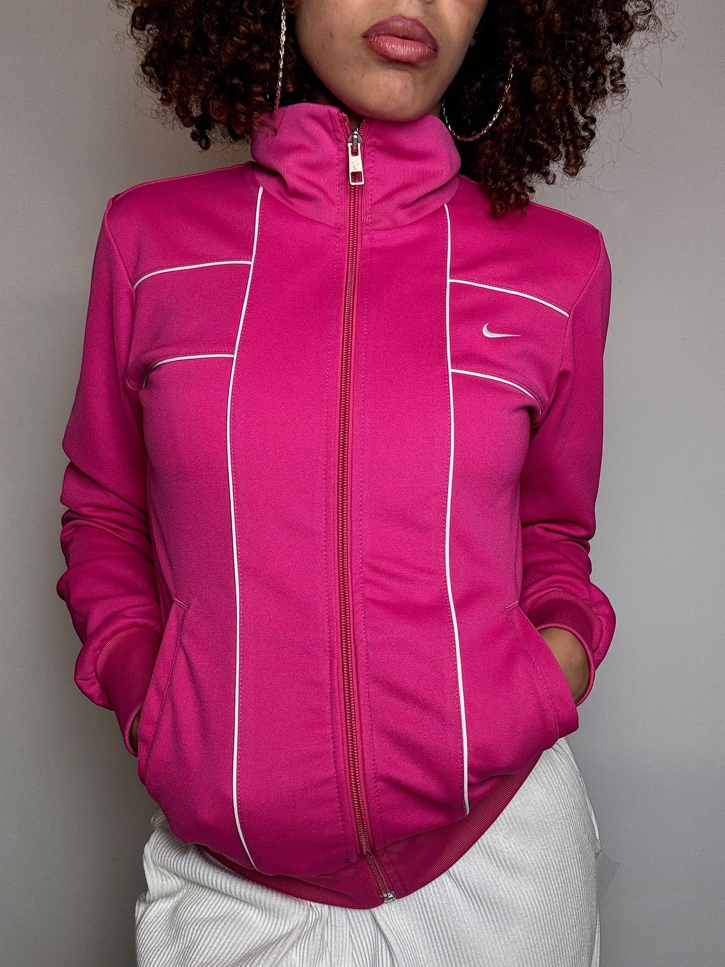 Vintage Rote Nike M/L Sportjacke