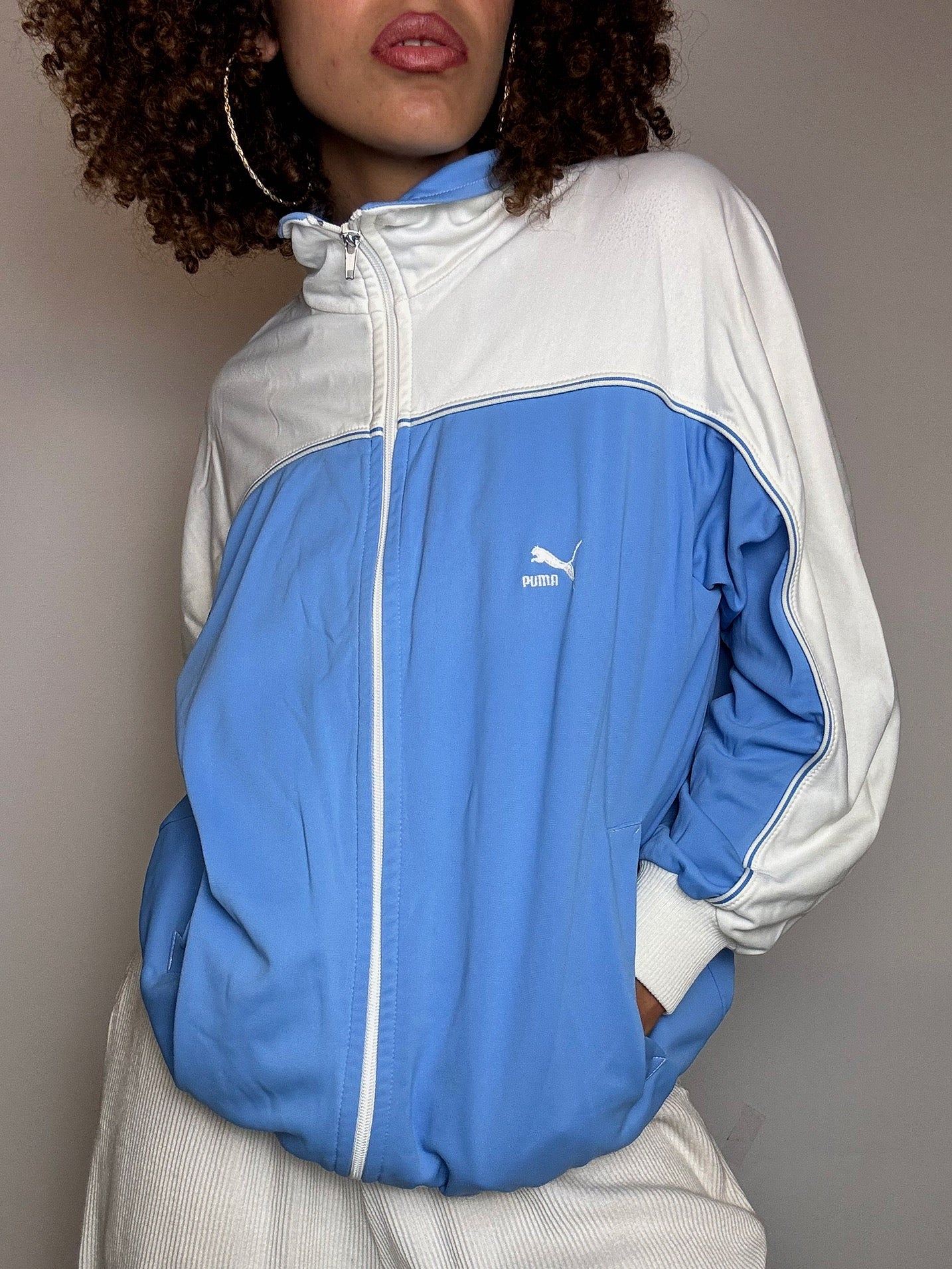 ADIDAS L vintage black sports jacket