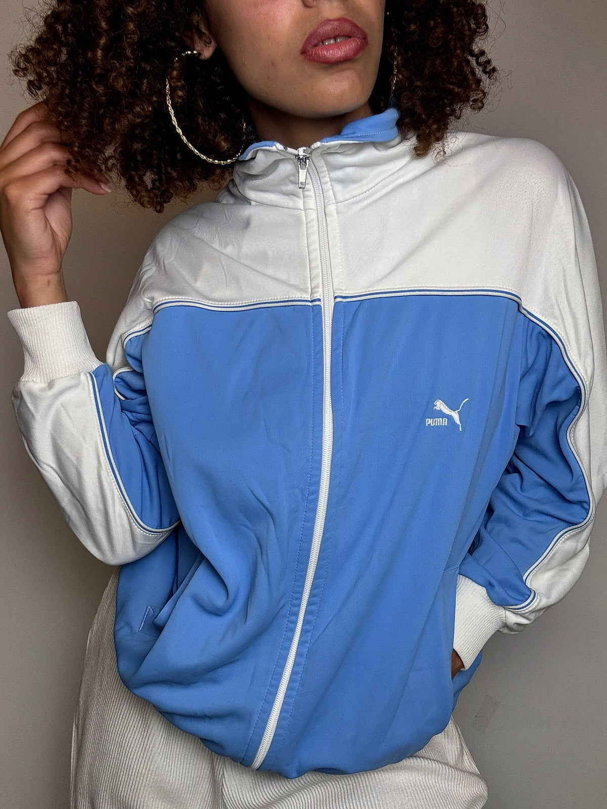 Veste de sport bicolore PUMA M/L vintage