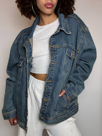 Veste en denim bleu XXL vintage