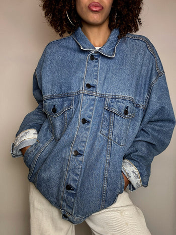 Vintage Wampum leichte Jeansjacke 