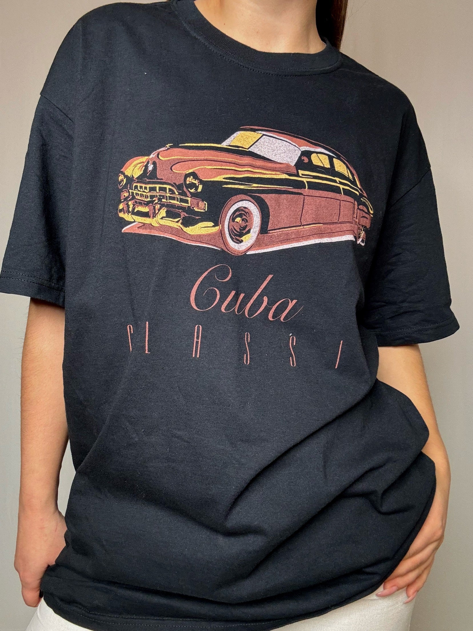 Tshirt noir Cuba L vintage