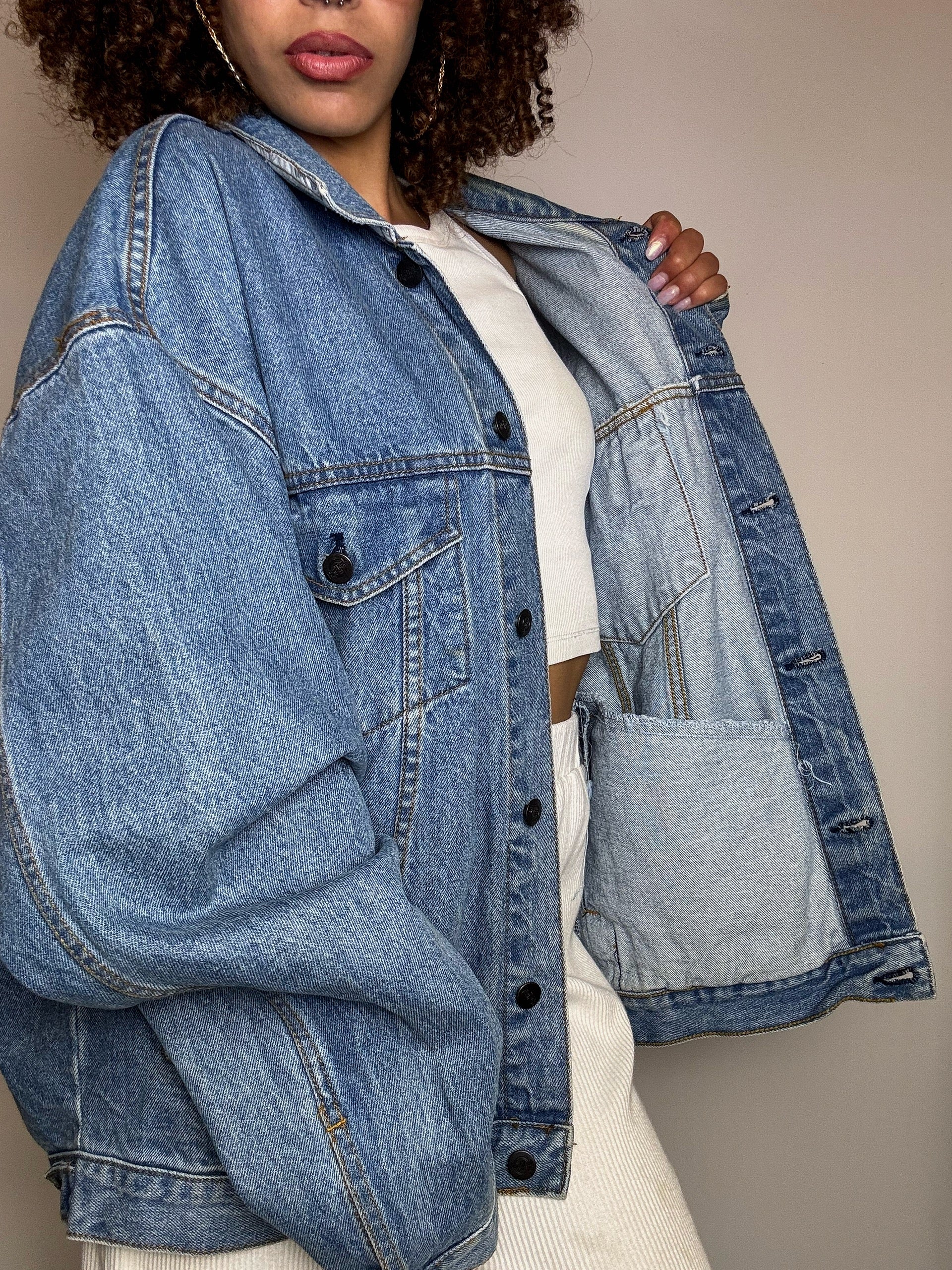 Vintage Wampum leichte Jeansjacke 
