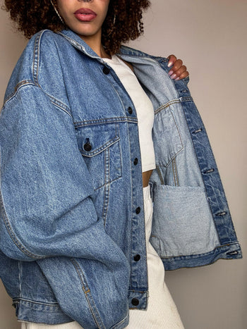 Vintage Wampum leichte Jeansjacke 