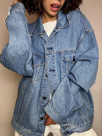 Vintage Wampum leichte Jeansjacke 