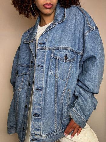 Vintage Wampum leichte Jeansjacke 