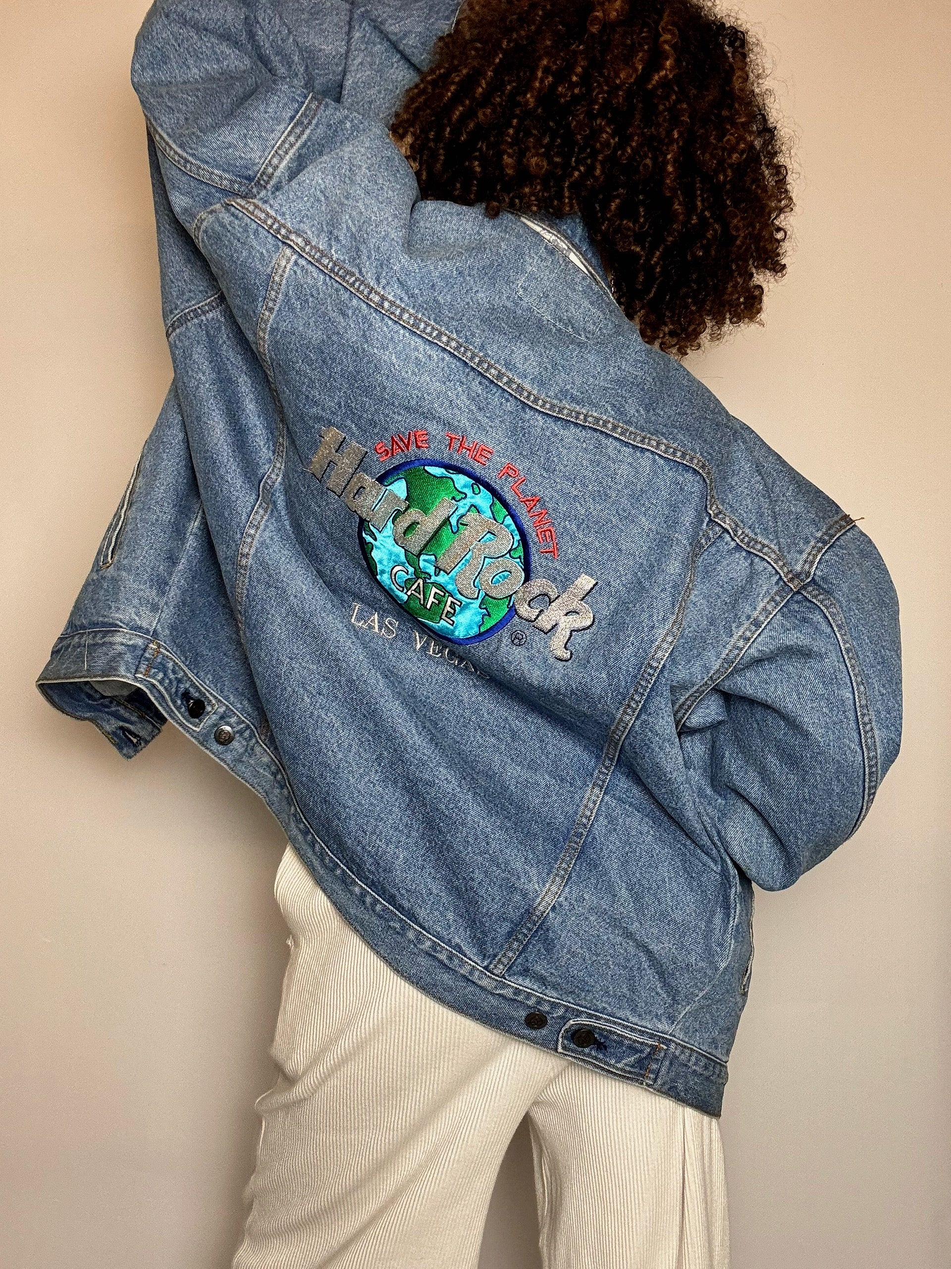 Vintage Wampum leichte Jeansjacke 