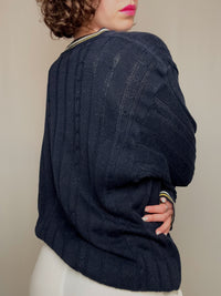cardigan cricket marine L vintage