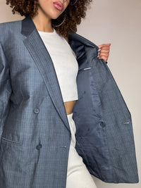 Vintage XL brauner Wollblazer