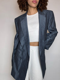Vintage XL brauner Wollblazer