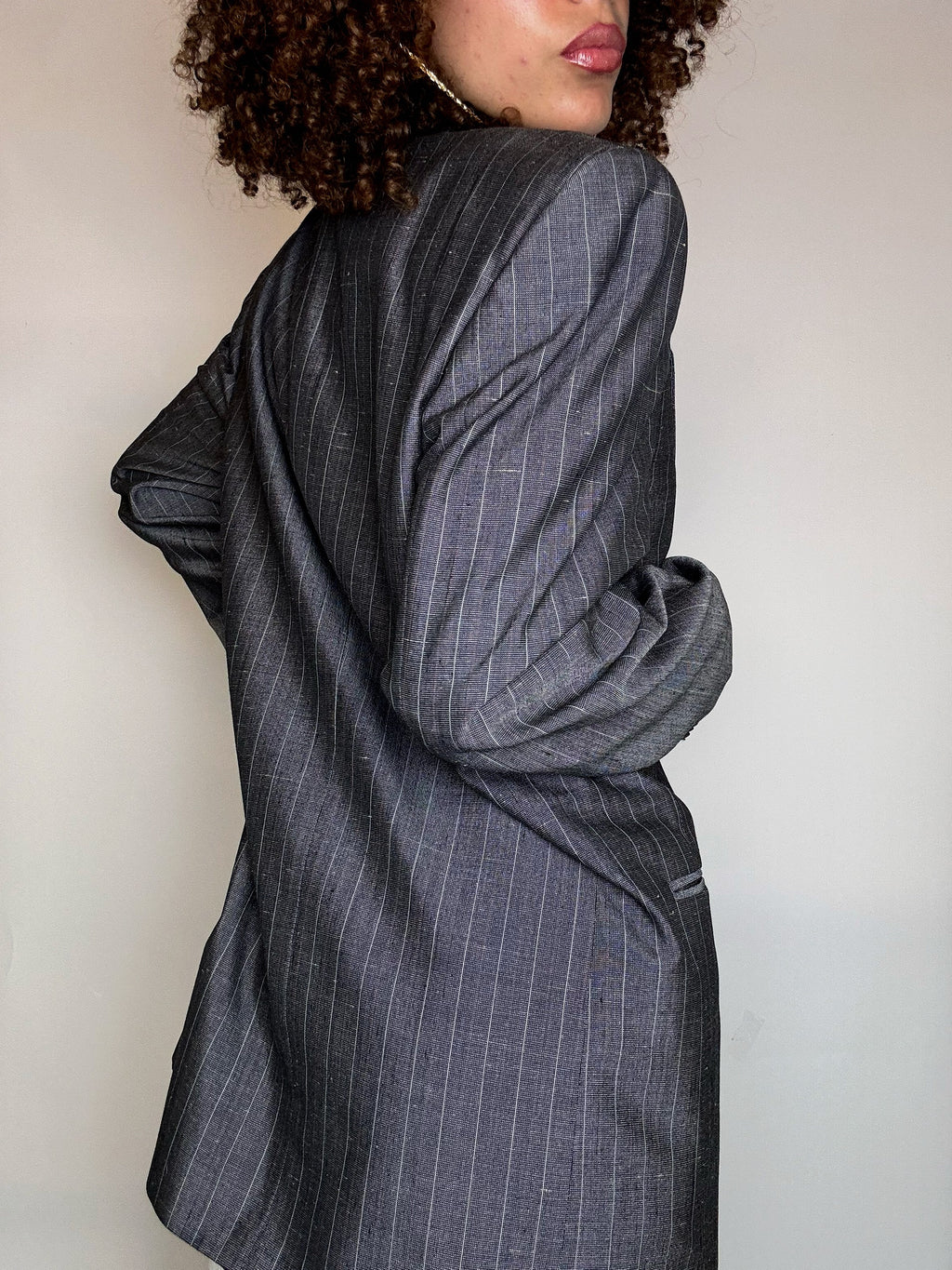 Vintage XL brown wool blazer